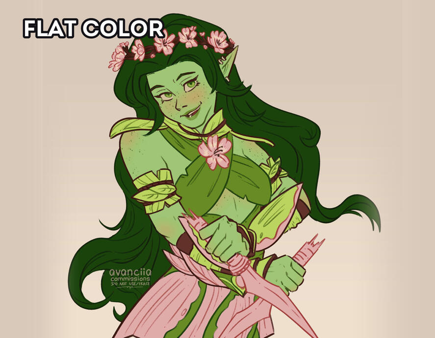 Eladrin - flat color Eladrin - flat color