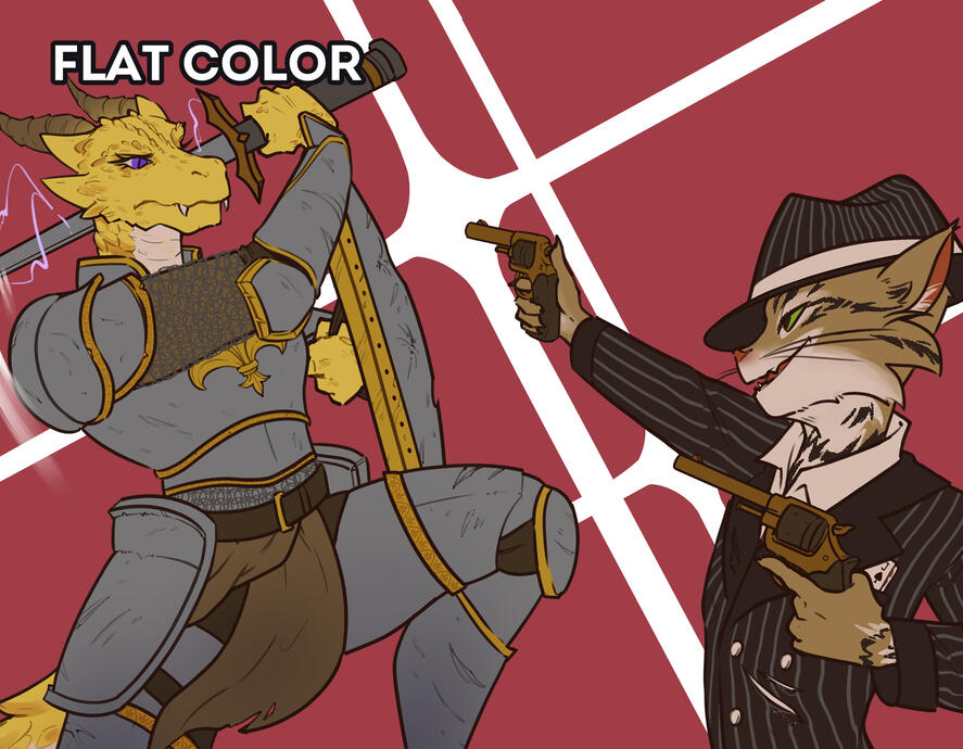 Fight - flat color Fight - flat color