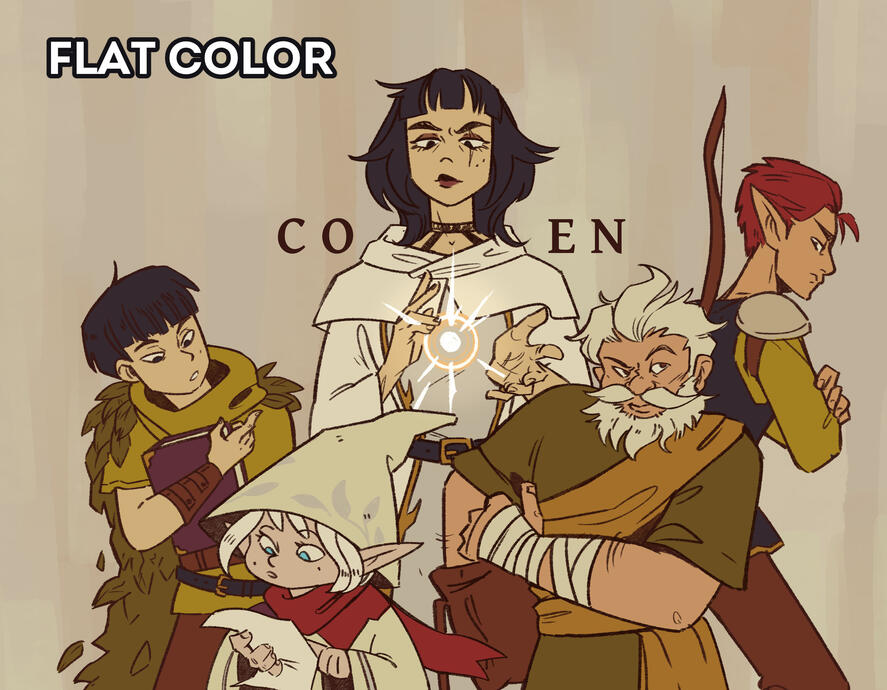 DnD Party - flat color DnD Party - flat color