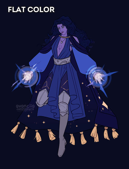Night - flat color Night - flat color