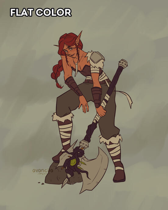 Barbarian - flat color Barbarian - flat color